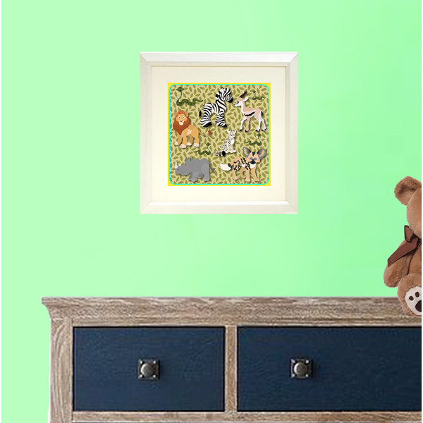 Zoomie Kids Funon Animals Framed Art Wayfair